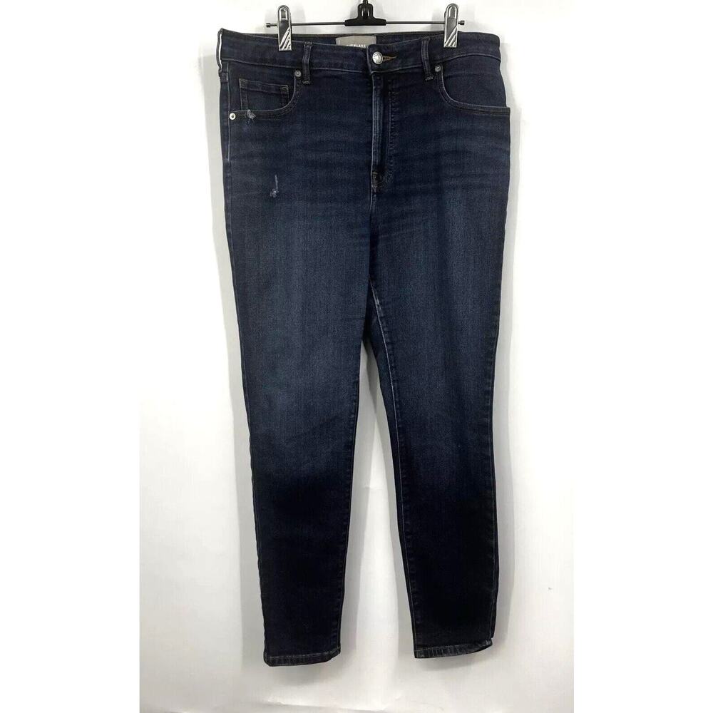 Everlane Jeans‎ Womens 32 High Rise Waist Straight Medium Wash Blue Denim Pants